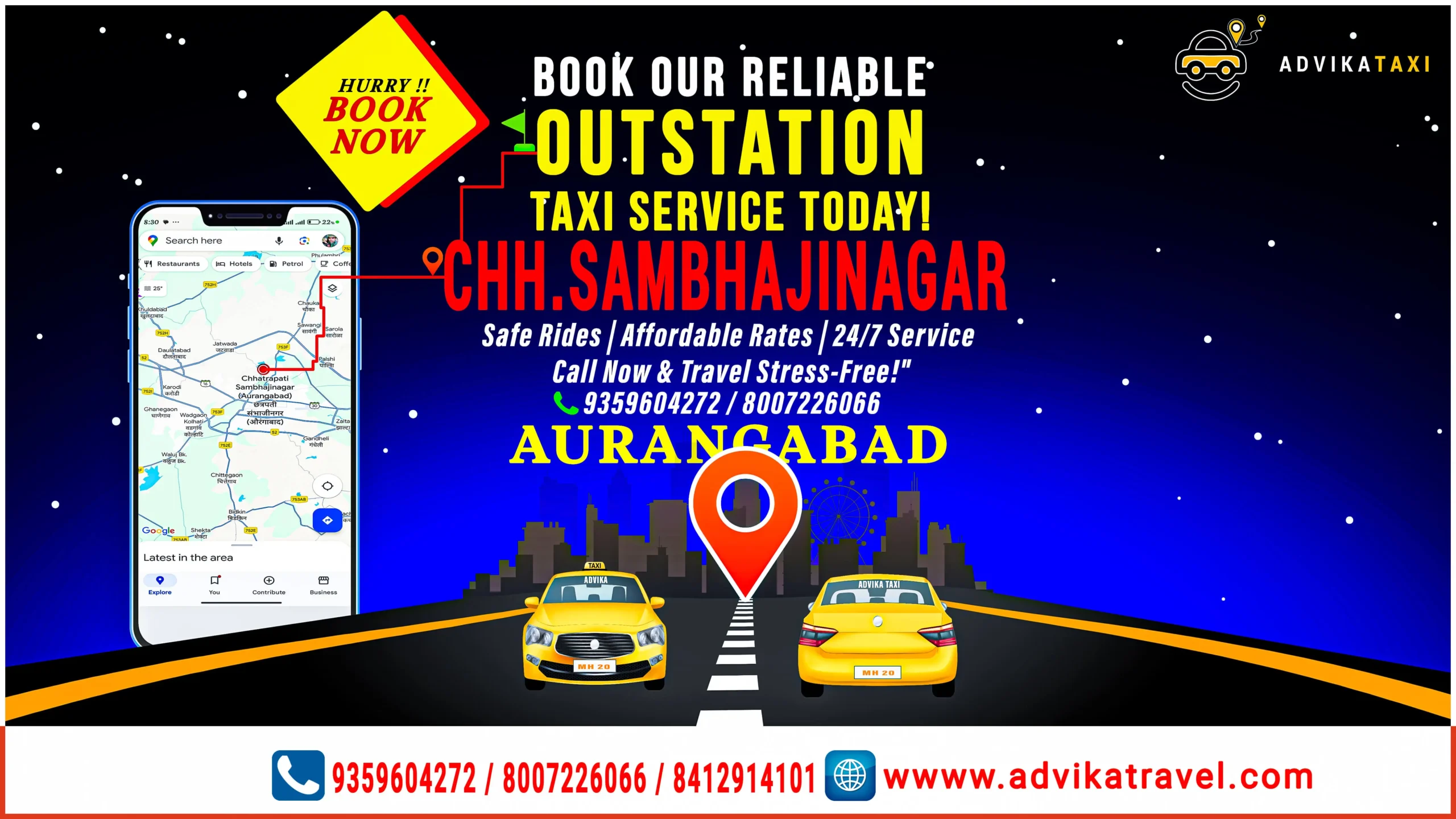 Outstation Taxi Service in Aurangabad