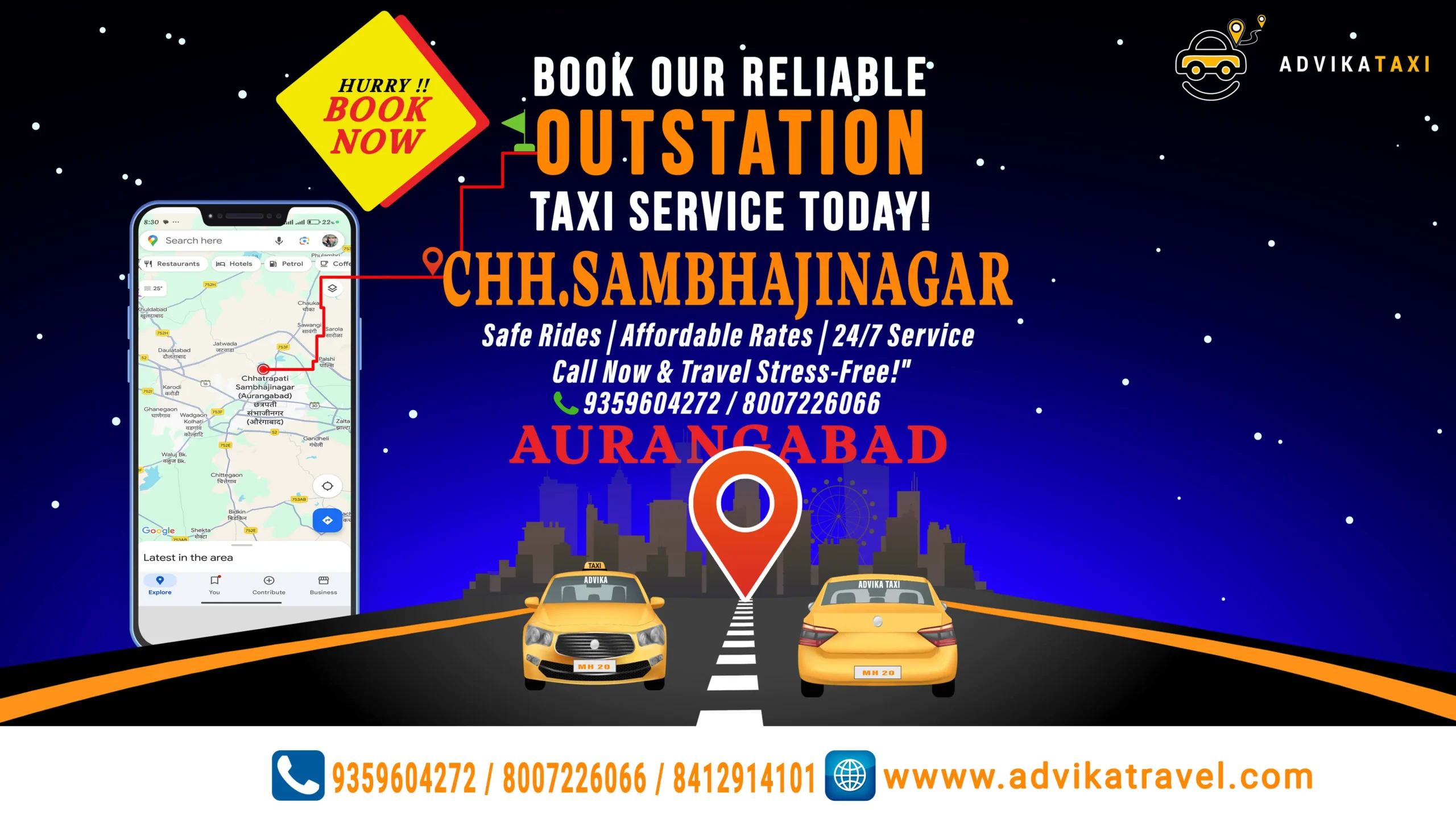 taxi service in aurangabad for outstation