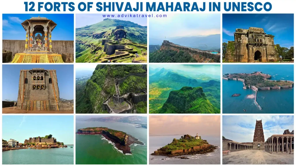 12 UNESCO Forts Of Shivaji Maharaj Complete List