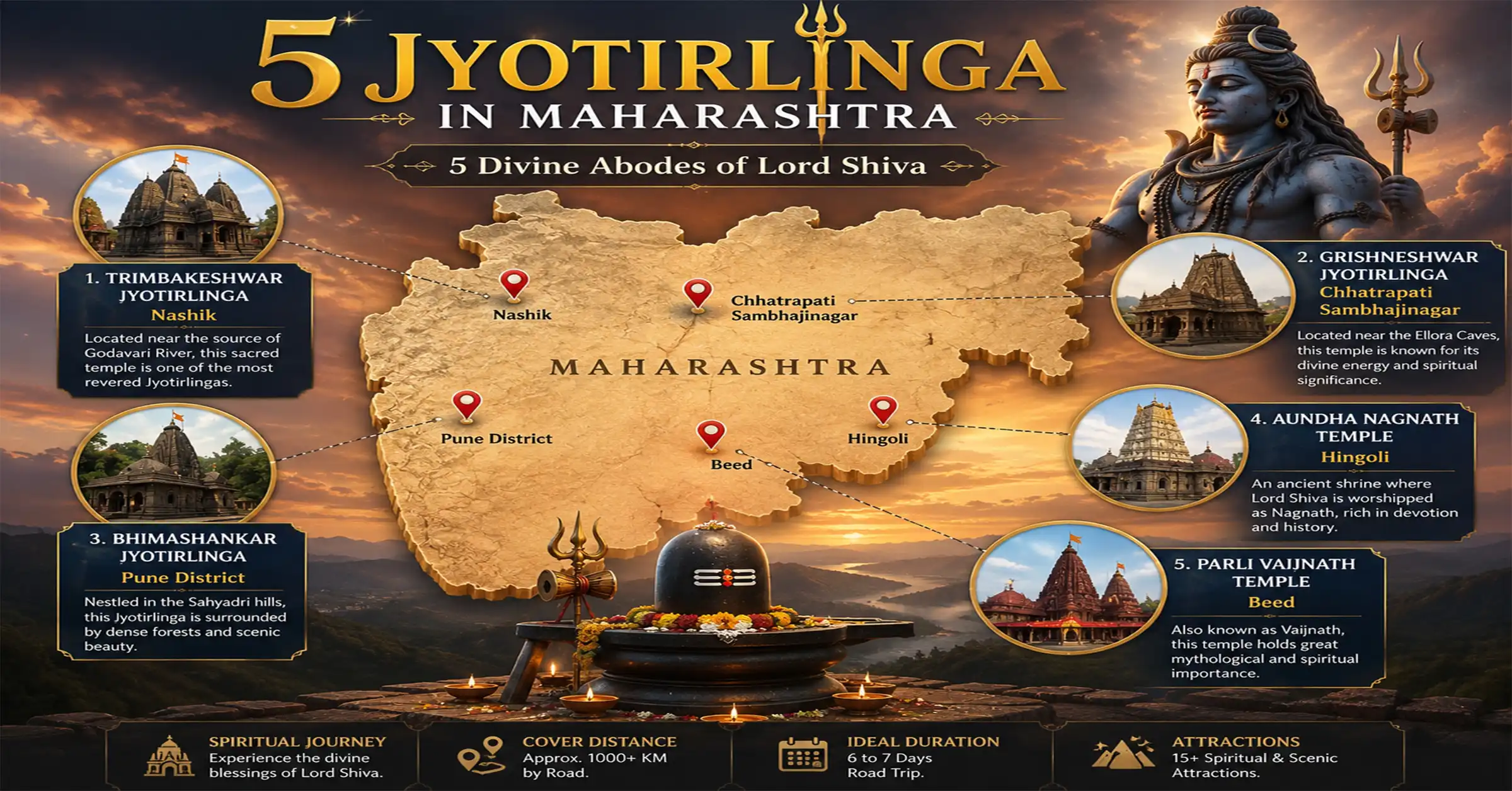 5 jyotirlinga in maharashtra